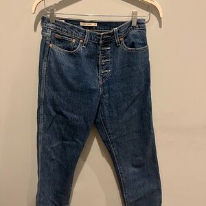 Levi’s wedge straight jeans, medium wash